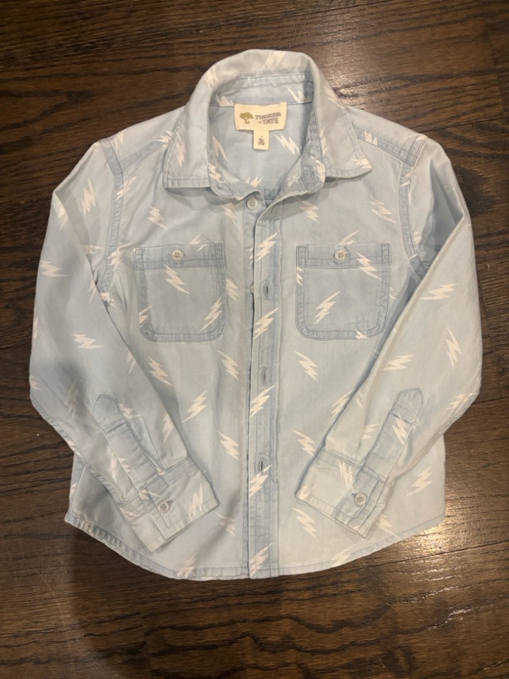 Tucker + Tate Kids' Lightning Pint Chambray Button-Up Shirt